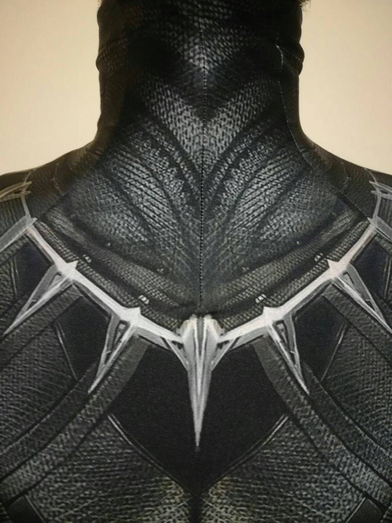 Civil War /' Replica costume /' Black Panther READ DESCRIPTION printed on Lycra with 3d effect