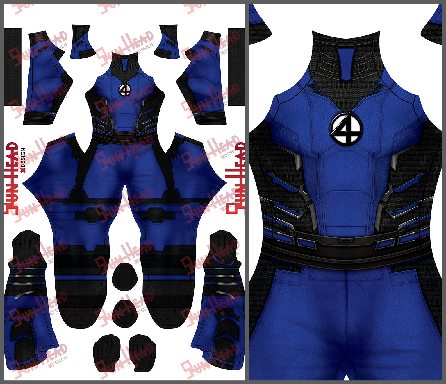 Kids Reed Richards Cosplay Suit Strange costume Fantastic Four ...