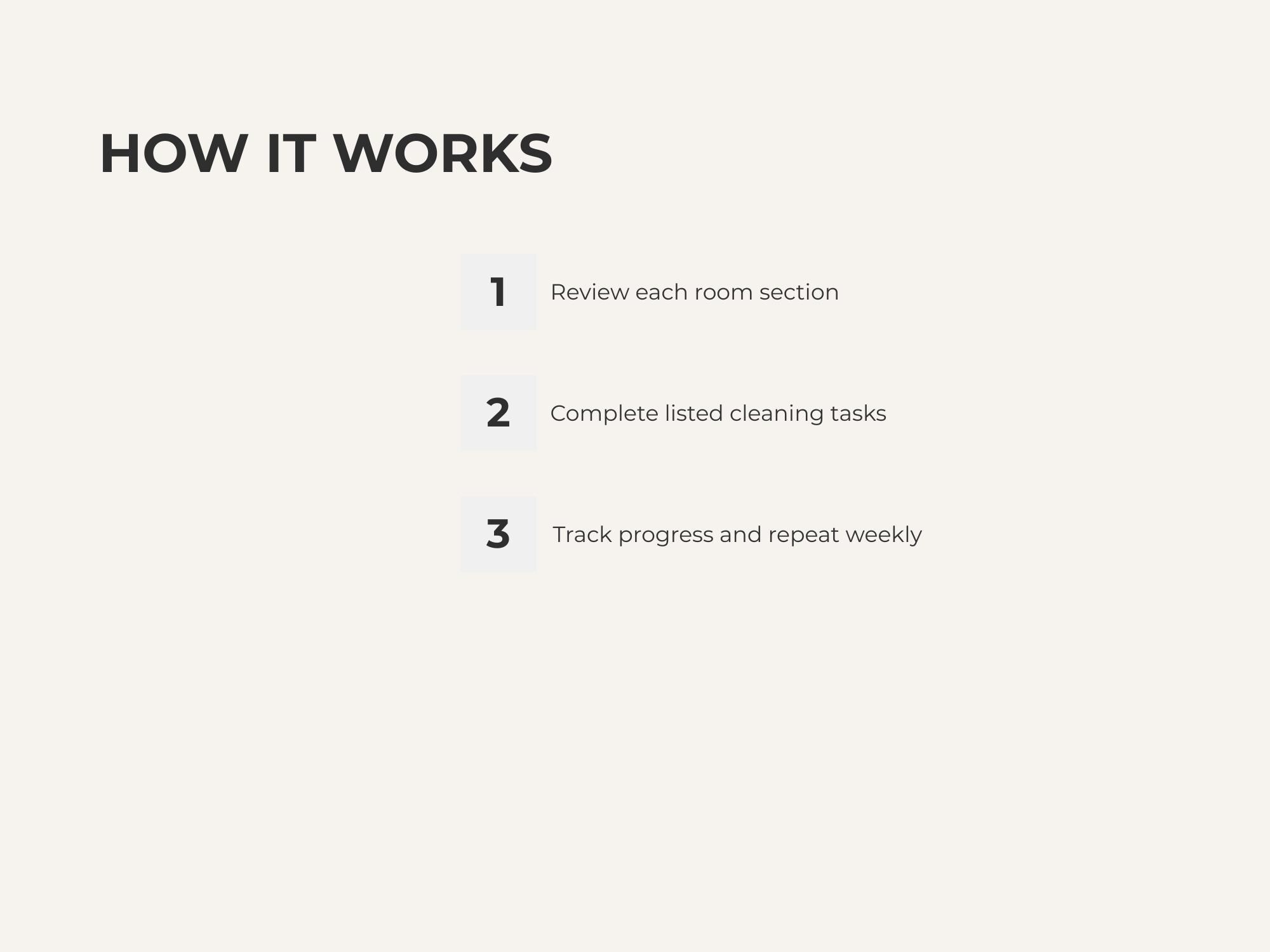 Cleaning Checklist Template Room by Room Home Cleaning and Household ...