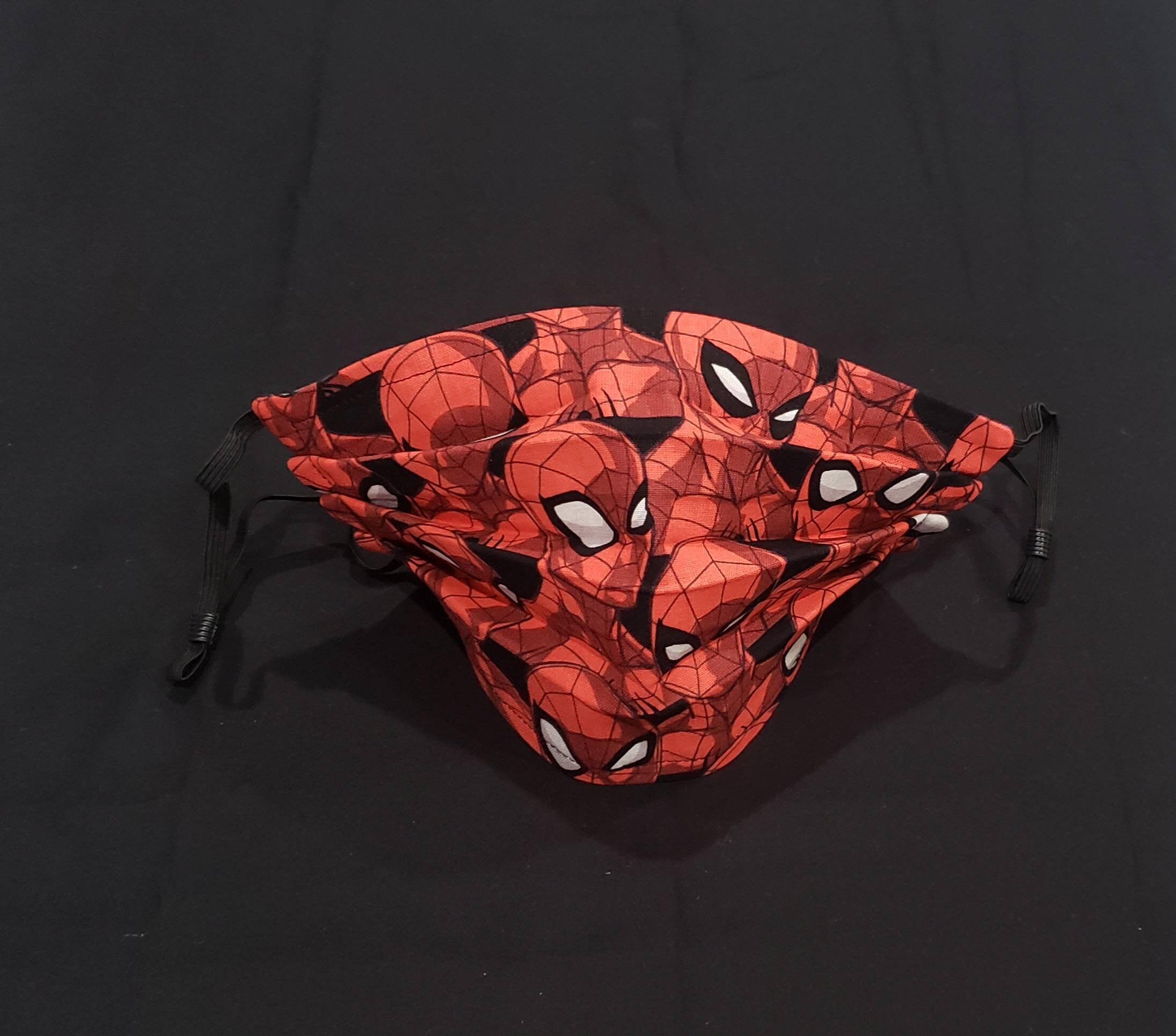 Spiderman Face Mask REVERSIBLE Breathable/Reusable/Sewn in Etsy