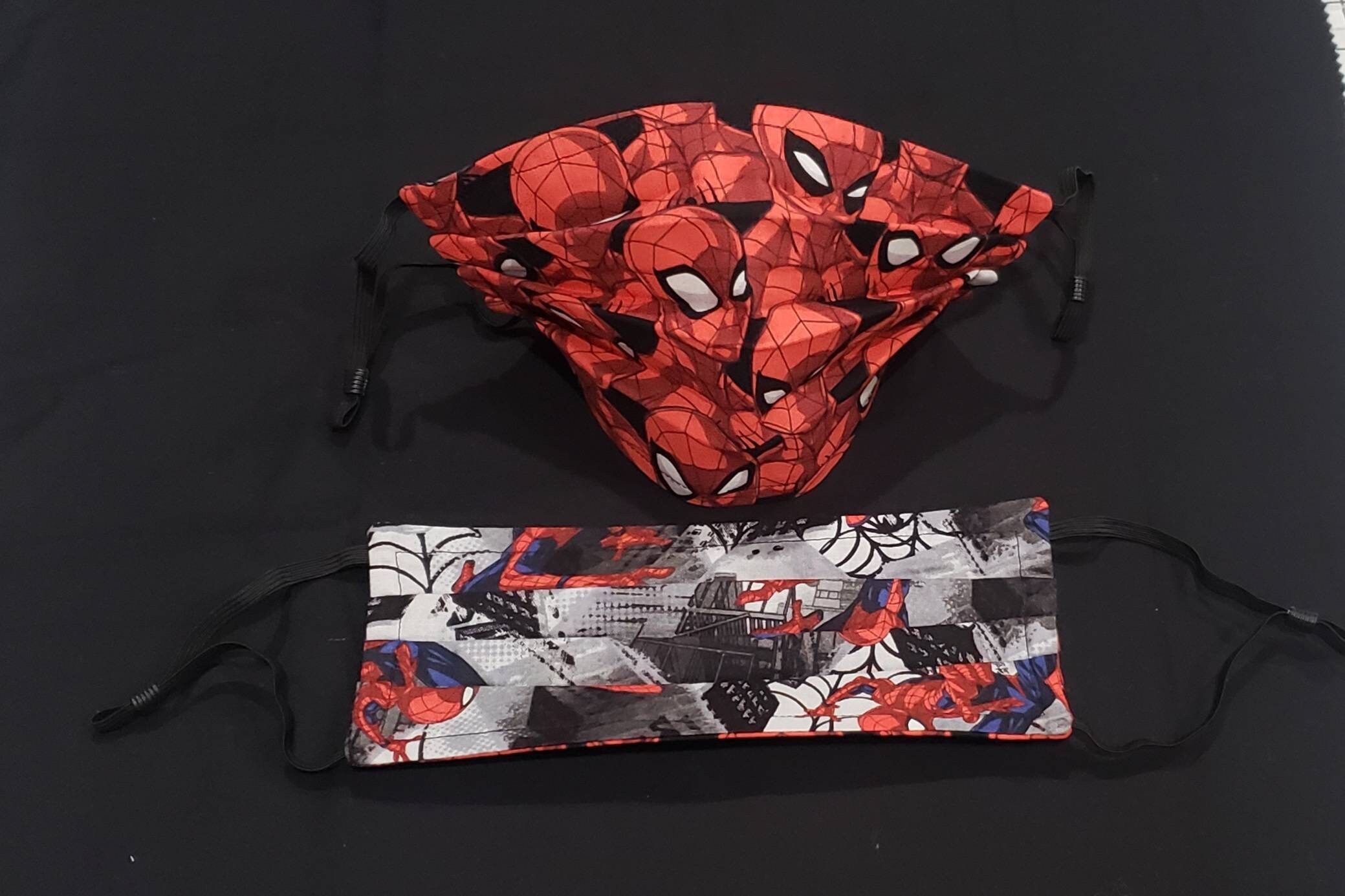 Spiderman Face Mask REVERSIBLE Breathable/Reusable/Sewn in Etsy
