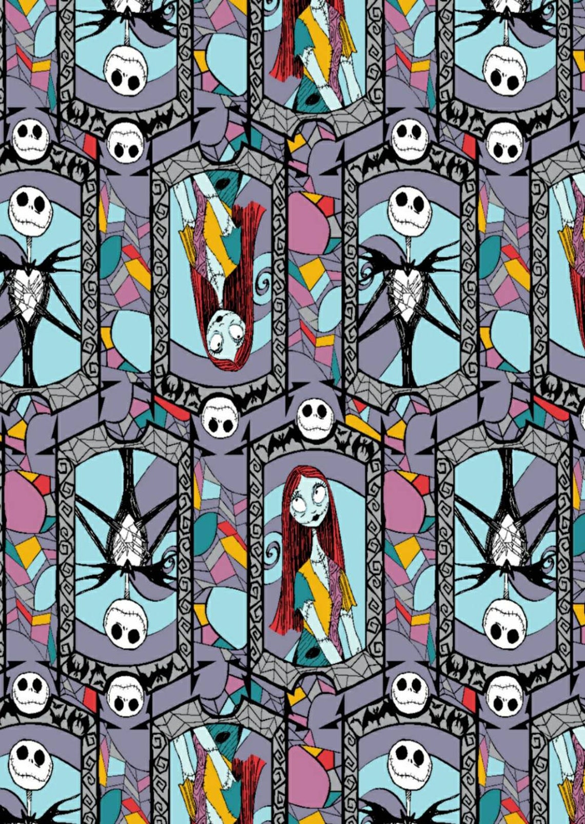 Nightmare Before Christmas Fabric 100 Cotton Quarter Yard Etsy Nightmare Before Christmas Fabric