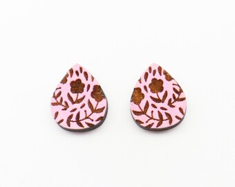 Teadrop studs SVG, Laser cut file, digital download