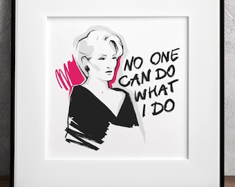 ミランダ・プリストリー「私のような人は誰もできない」ジクレープリント