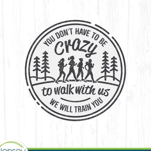 Lustig Gehen Gruppe svg, Fitness Freunde Walk Crew T-Shirt Design, Übung Walker png, Vier Frauen Tank oder Tumbler Clipart Download