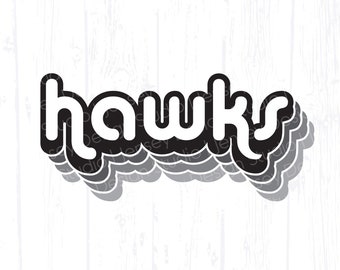 Hawks Team Mascot svg, School Spirit Wear png, Hawk Pride Artwork, Sports Fan Support Shirt Idea, Digital Download, Trendy Cut File dxf eps