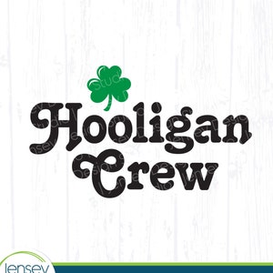 Divertido equipo de hooligans svg, grupo de San Patricio SVG, diseño de San Patricio irlandés, equipo de amigos, camiseta de fiesta de parejas PNG Cricut Descargar Clip Art