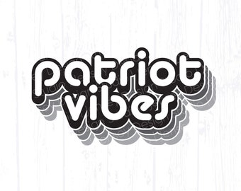 Patriot Vibes Team Mascot svg, School Spirit Wear png, Patriot Pride Artwork, Sports Fan Support Shirt, Digital Download, Cut File dxf eps
