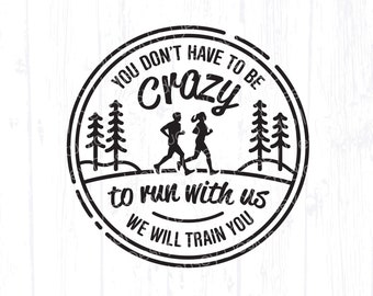 Funny Running svg, Couples 5k Fun Run Crew png, Cross Country Team or Track Friends Group T-Shirt Design, Tank or Tumbler Clipart Download