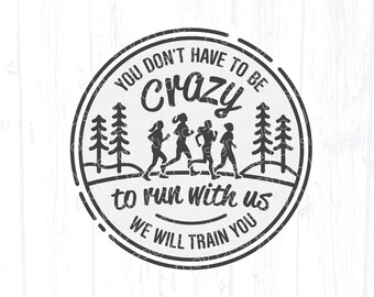 Funny Running svg, Women Runners Group png, 5k Fun Run Crew, Cross Country Team or Track Friends T-Shirt Design, Tumbler Clipart Download