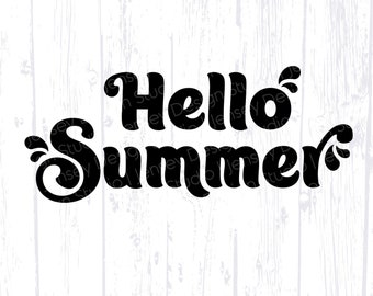 Hello Summer Svg - Etsy