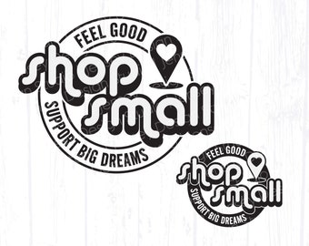 Shop Small svg, Support Local Business logo png, Boutique Shopping Bag Sticker, Card Design, Farmers Market Sign, Digital Download Cut File