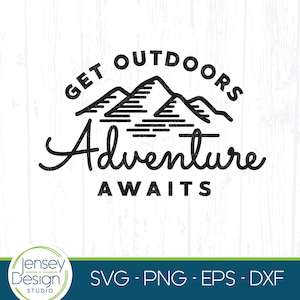 Adventure Awaits svg, Explore More, Hiking Shirt png, Camping Quote Travel png, Hike Outdoor Decor Sign Clipart, Camp Life Bucket Design dxf