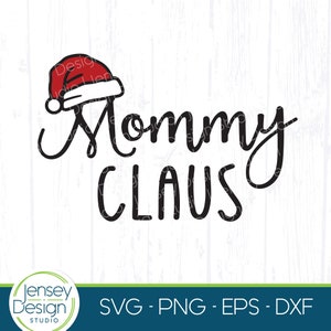 Mamãe Noel svg, Camiseta engraçada de Papai Noel para mamãe png, Primeiro clipart de citação de Natal, Imagem de pijama de feriado de mamãe, Baixar arquivo cortado