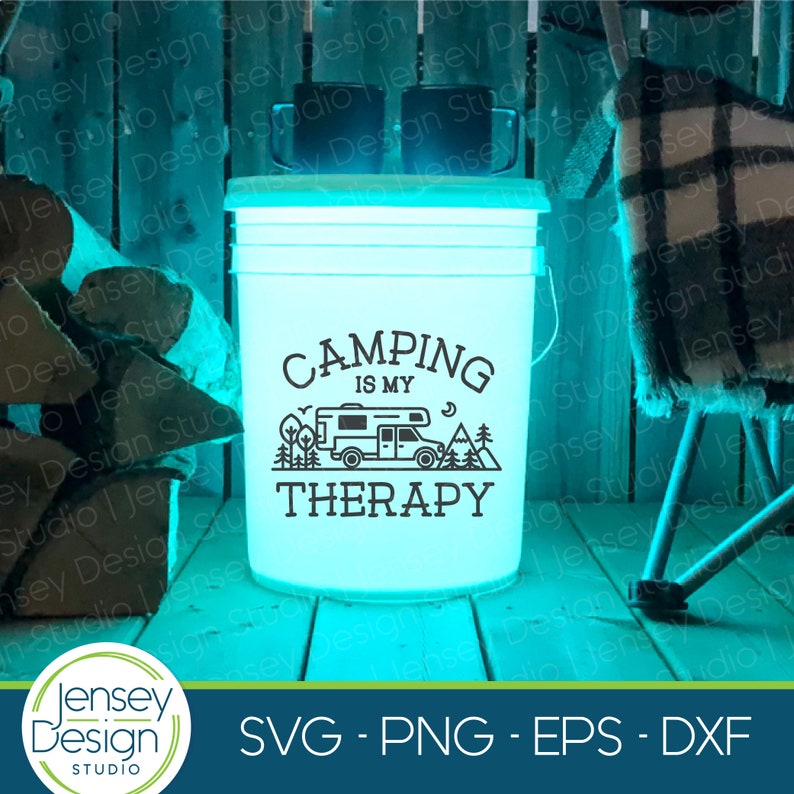 Truck Bed Camper Svg Camping Therapy Funny Saying RV - Etsy