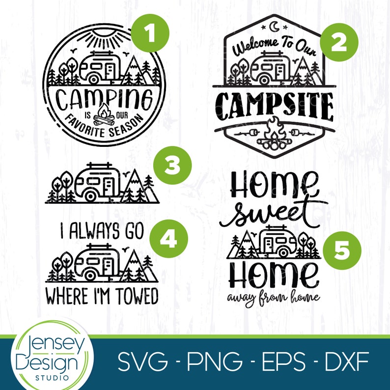 Camping SVG Bundle Camper Cut Files Camping Bucket Sayings Etsy