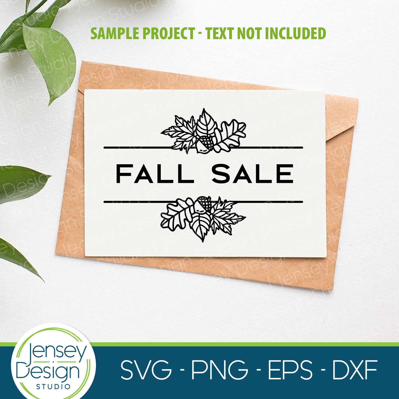 Fall Split Monogram Frame SVG Autumn Leaves Set Thanksgiving - Etsy