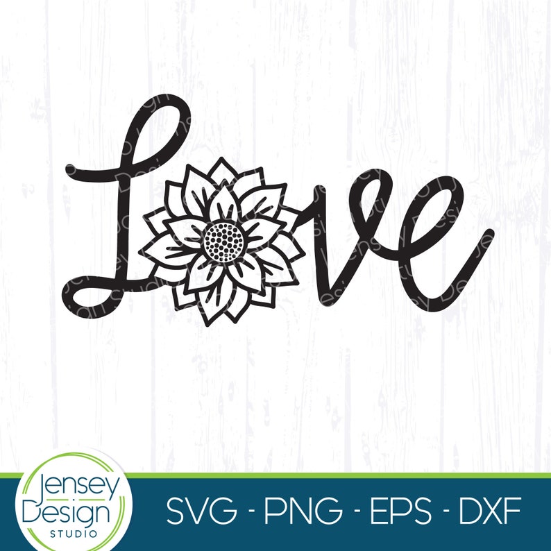 Download Love Sunflower SVG Files For Cricut Sunflowers svg Love | Etsy