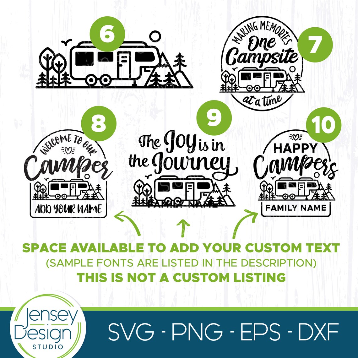 Fifth Wheel Camper SVG Bundle, 5th Wheel Cut Files, Camping Bucket ...