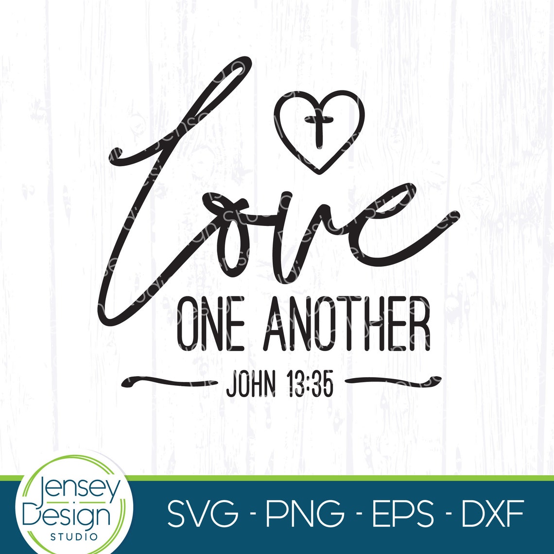 Love One Another SVG Christian Bible Verse Png John 13:35 - Etsy