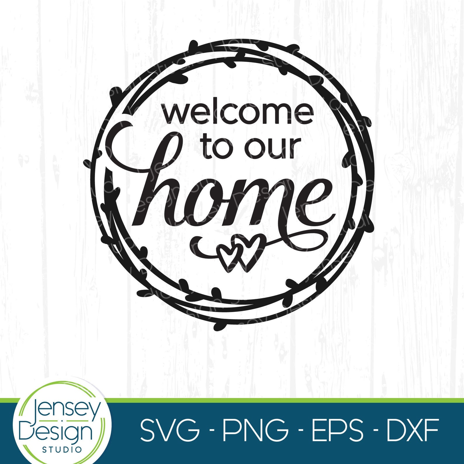 to Our Home Svg Round Modern Farmhouse Sign Svg Etsy