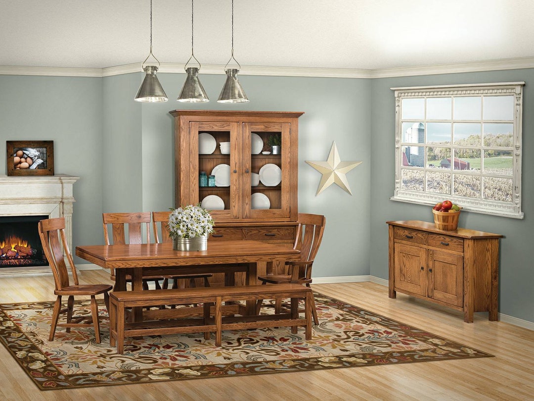 Teton Dining Room Collection,table & Chairs, Hutch, Buffet - Etsy