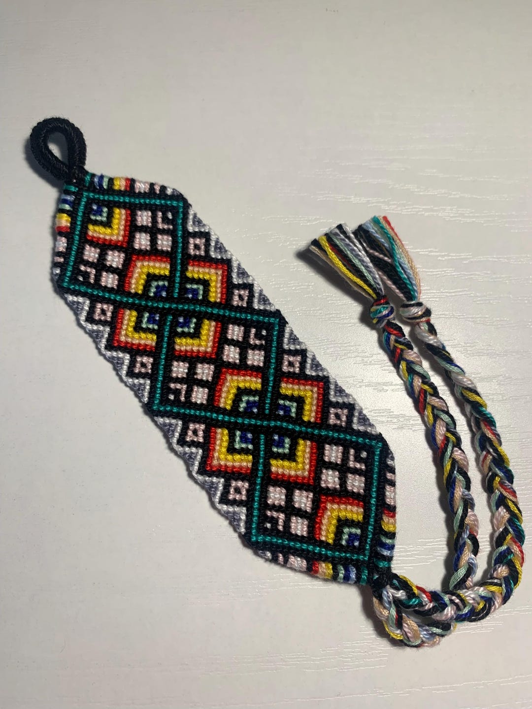 Thick 40 String Aztec Handmade Knotted Friendship Bracelet Diy Art ...