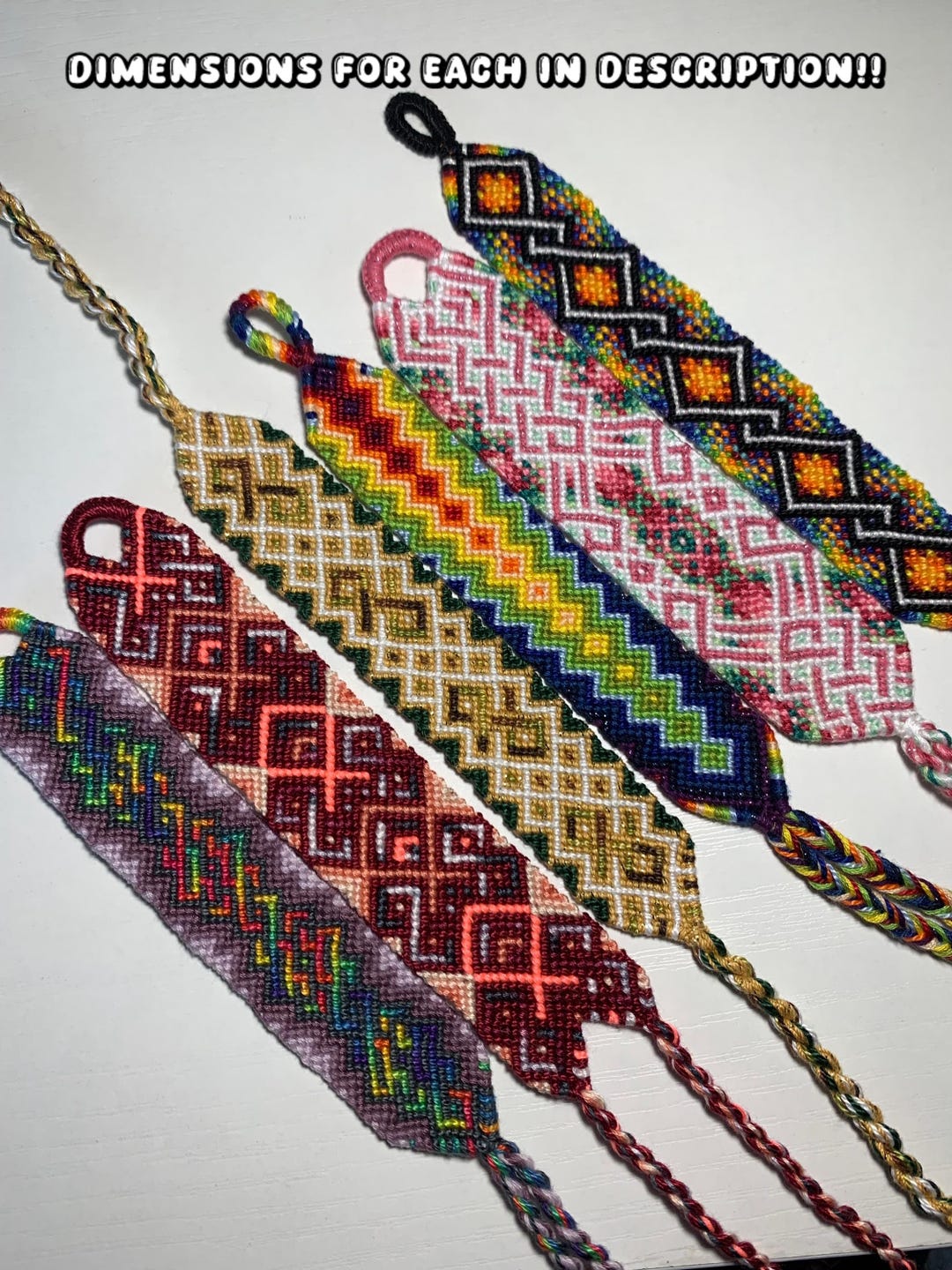 Assorted Handmade Celtic Aztec Diy Friendship Bracelets Knotted Diy ...