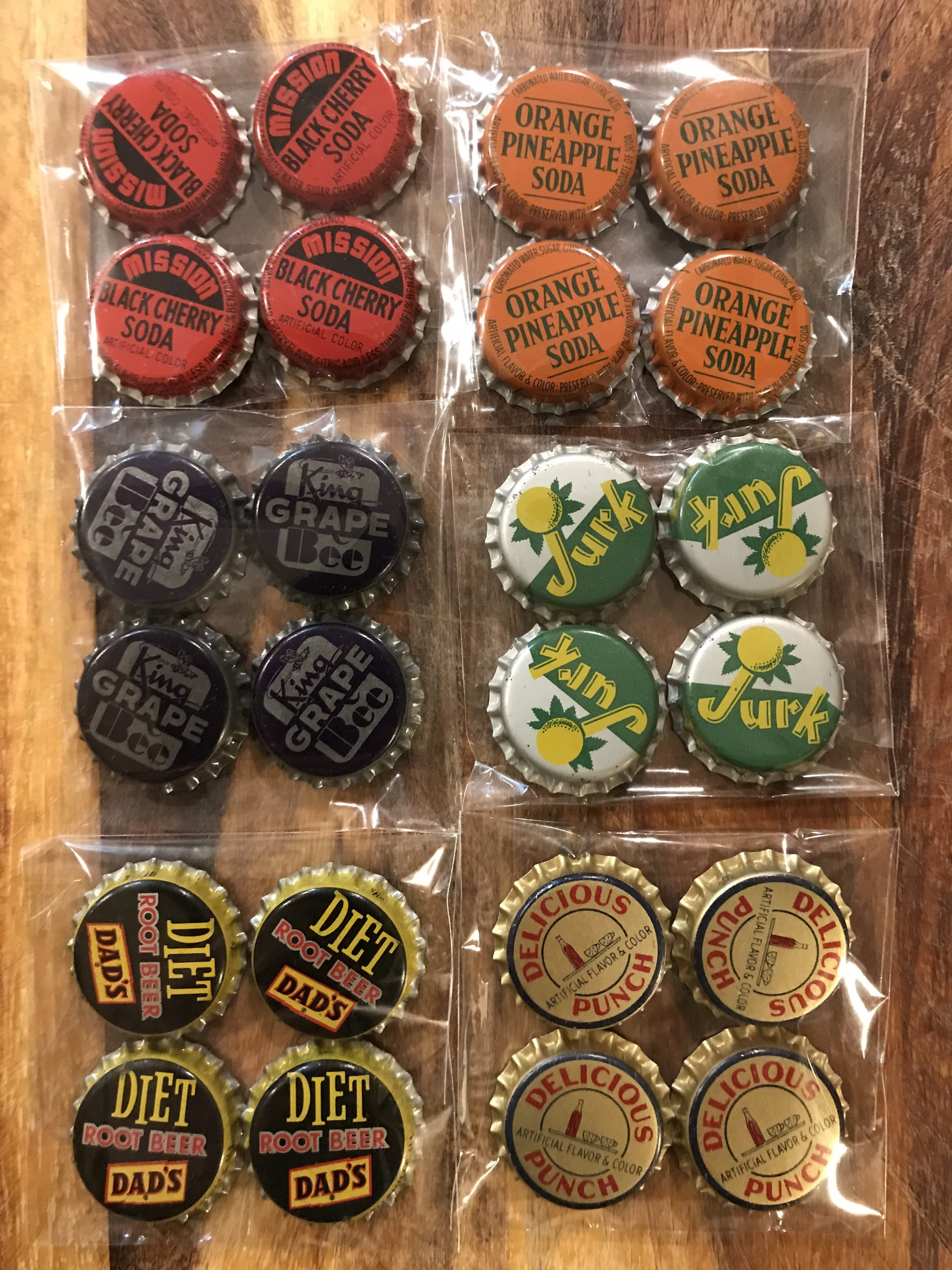 Vintage Bottle Caps / Tops. Original Metal American Soda Pop Bottle ...