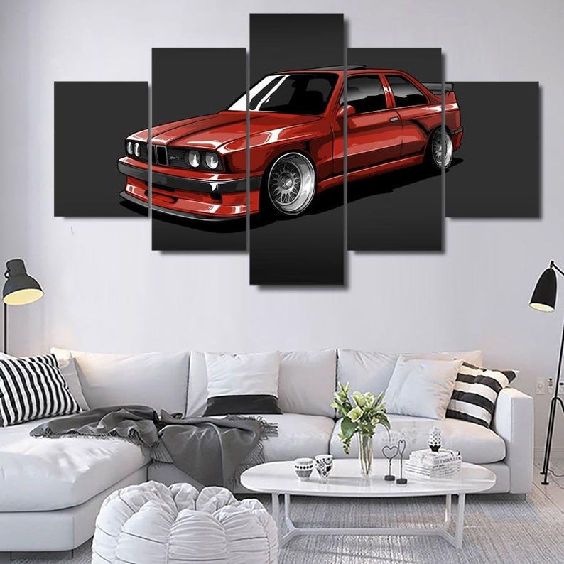BMW M3 Canvas Set Multi Panel Car Canvas Set Car Wall | Etsy