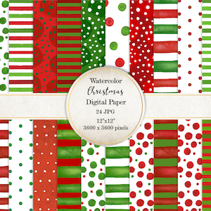 Digital Scrapbook Paper Christmas Holiday Digital Paper For Scrapbook  Invitation Cards Gift Wrapping on Luulla
