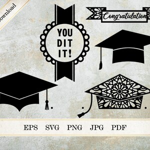 Download Lace Graduation SVG Mandala Graduate Graduation Cup | Etsy