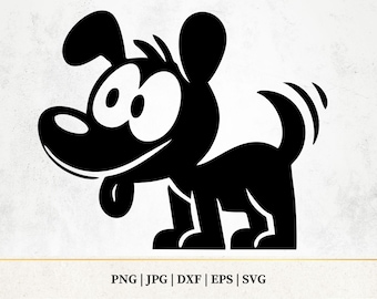 Funny Cartoon Dogs SVG Bundle: Doggy Vector Cut Files (Commercial Use)