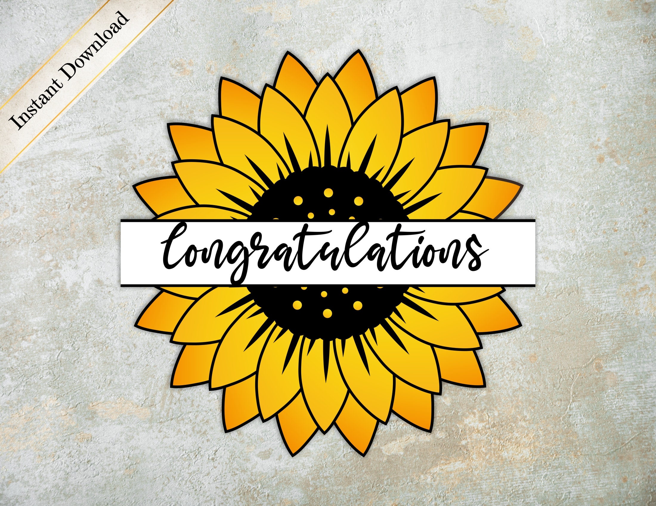 Graduation Sunflower SVG Class of 2021 Sunflower Clipart Etsy