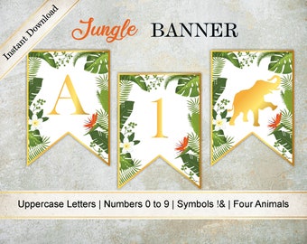jungle alphabet etsy