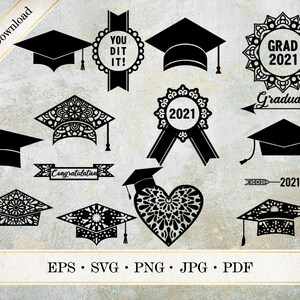 Download Lace Graduation SVG Mandala Graduate Graduation Cup | Etsy