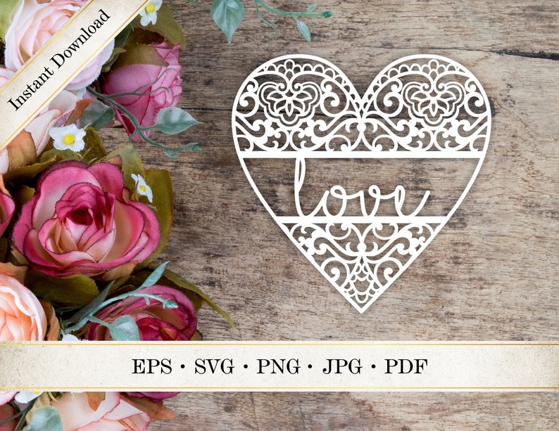 Download Commercial Use Lace Hearts Svg Package Heart Cutting Mandala Hearts Set Valentine S Lace Hearts Silhouette Love Svg Clip Art Art Collectibles Kromasol Com