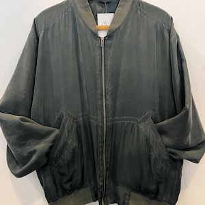 1.  Vintage Silk Bomber Jacket