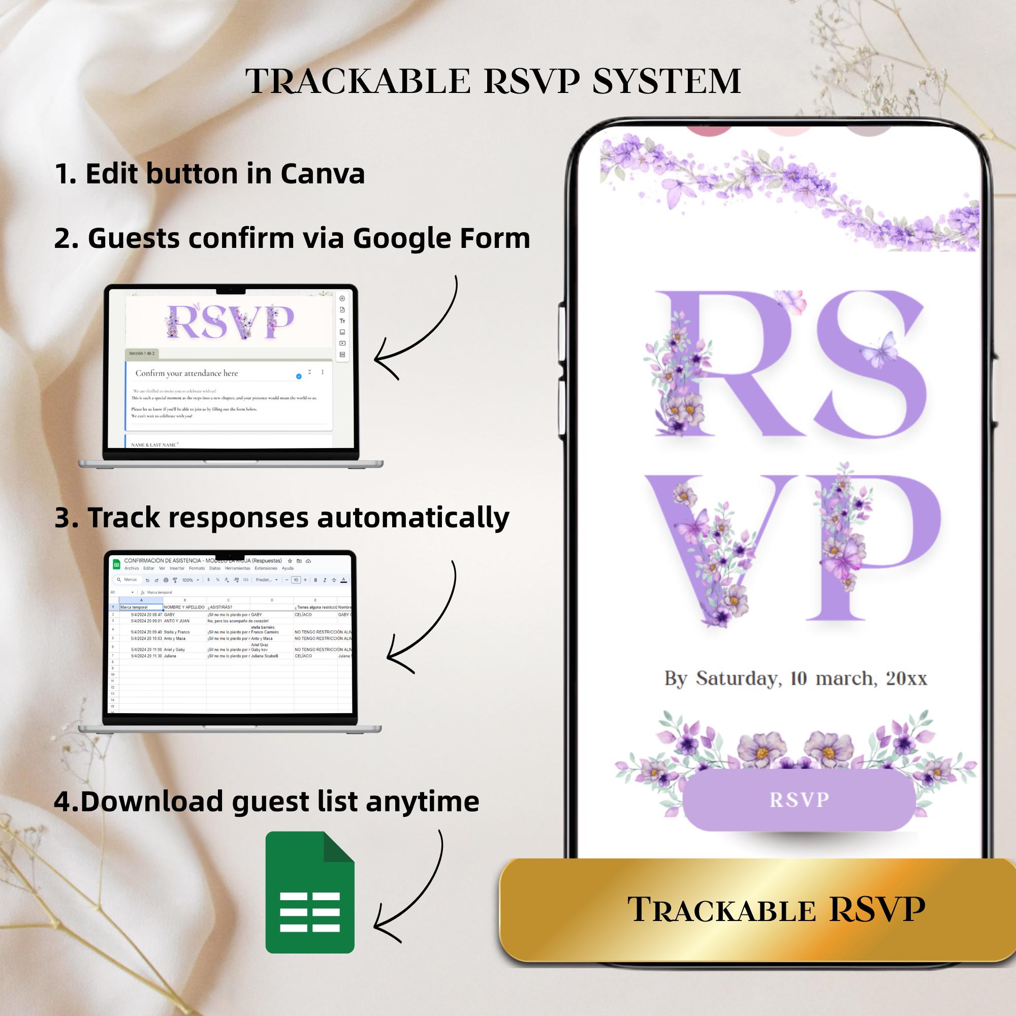 Editable Quinceañera Invitation | Rapunzel Tangled Digital Invite for ...