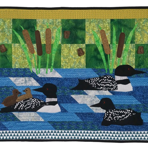 Loon Pattern Paper 5 Loons Quilt Pattern - Etsy