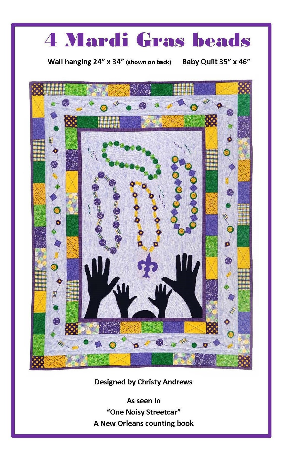 Mardi Gras Quilt Pattern Etsy
