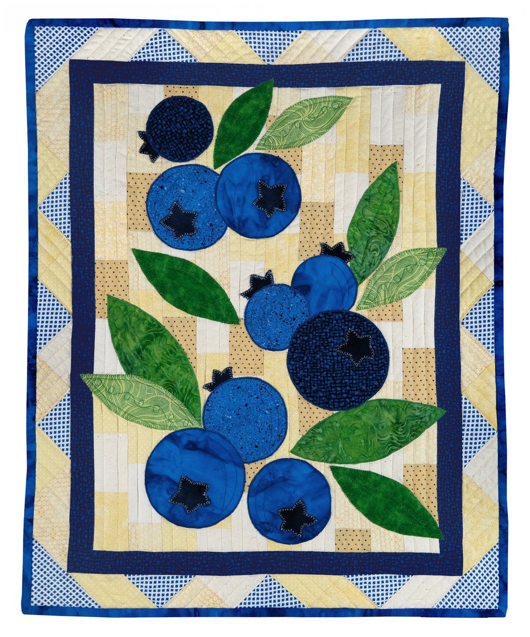 9 Wild Blueberries Quilt Pattern Etsy