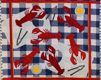 6 Lobsters Quilt Pattern