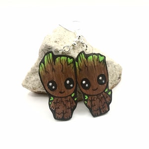 Groot Inspired Earrings