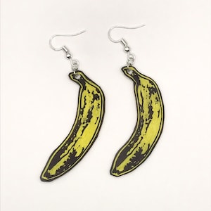 Velvet Underground Warhol Banana Earrings