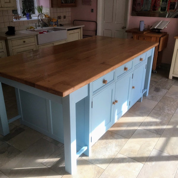 Oak Kitchen Island Etsy UK