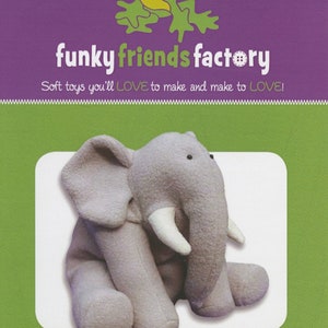Patrón de peluche de Ellie Elephant - Funky Friends