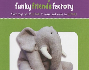 Ellie Elephant - Funky Friends Stuffed Animal Pattern