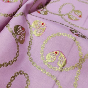 Tula Pink - Lil Charmer - Blossom - Metallic Besties from Free Spirit Fabrics