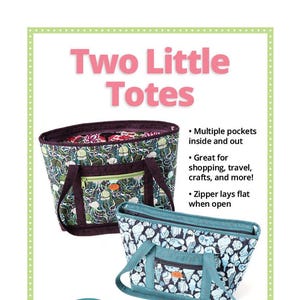 Two Little Totes || ByAnnie Bag Pattern with Add-On Video